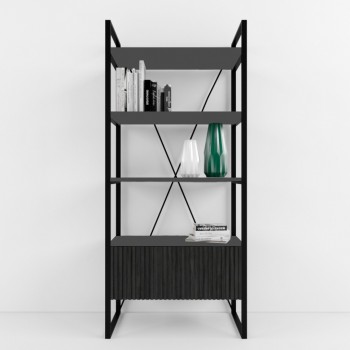 Стеллаж для офиса Arris Black