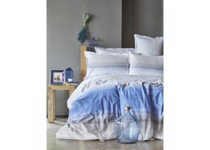  Комплект постельного белья Karaca Home - Lapis indigo 2018-1 полуторное  1 — купить в PORTES.UA