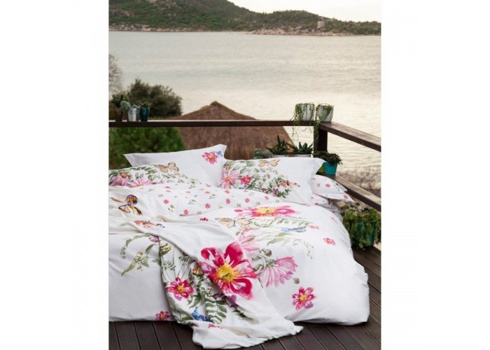  Комплект постельного белья Karaca Home - Brisa pembe розовый полуторное  1 — купить в PORTES.UA
