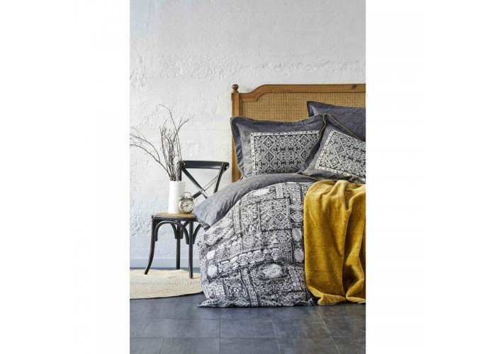  Комплект постельного белья с покрывалом Karaca Home - Voleta 2019-1 евро  1 — купить в PORTES.UA