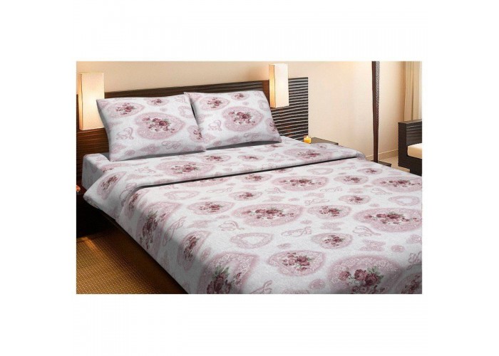  Комплект постельного белья Lotus Ranforce - Patsy розовый двухспальное  1 — купить в PORTES.UA