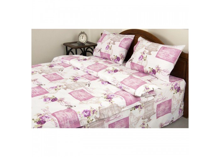  Комплект постельного белья Lotus Ranforce - Veronica розовый семейное  1 — купить в PORTES.UA