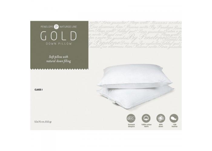  Класична подушка Penelope Gold New пухова 90% пух 50*70  1 — замовити в PORTES.UA