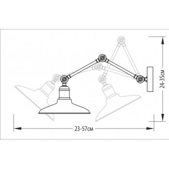 Бра – Настенное бра 3-х поворотное, арт. 1206
