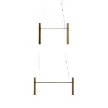 Люстра – Tube chandelier золотая