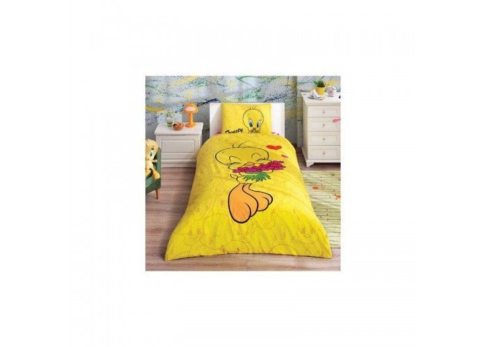  Подростковое постельное белье Tac Disney - Tweety Hearts  1 — купить в PORTES.UA