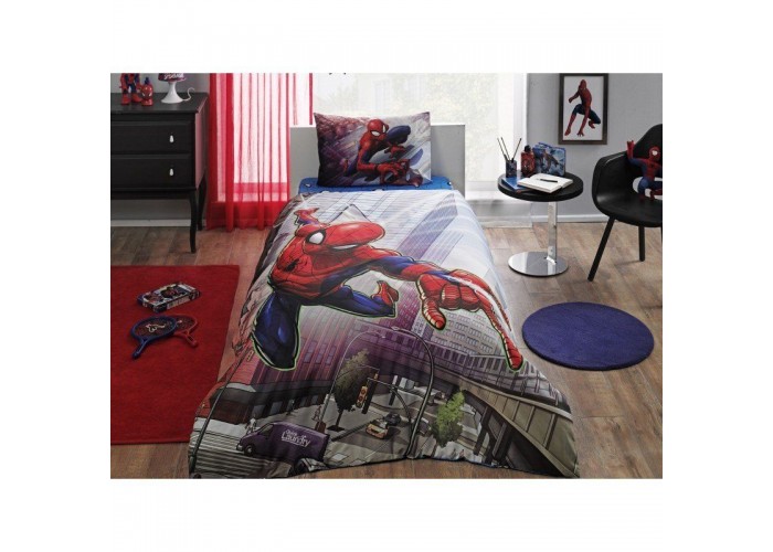  Підліткова постільна білизна Tac Disney - Spiderman Action  1 — замовити в PORTES.UA
