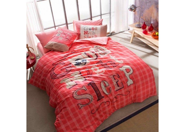  Подростковое постельное белье Tac Ranforce Teen - Good Night розовый  1 — купить в PORTES.UA