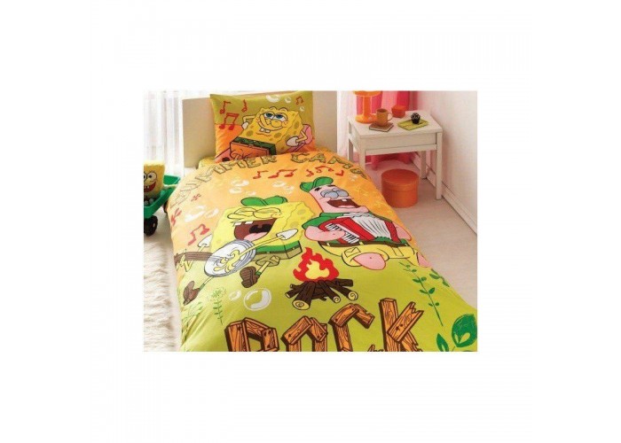 Подростковое постельное белье Tac Disney - Sponge Bob Summer Camp  1 — купить в PORTES.UA