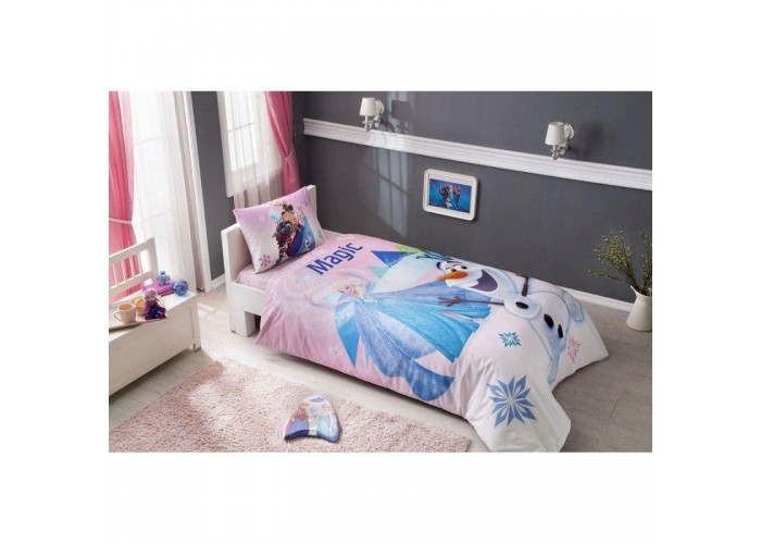  Подростковое постельное белье Tac Disney - Frozen Pink  1 — купить в PORTES.UA