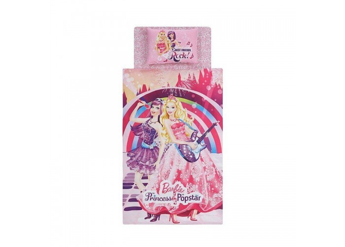  Подростковое постельное белье Tac Disney - Barbie Princess Pop Star  1 — купить в PORTES.UA