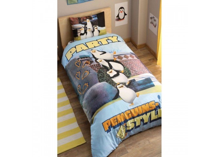  Подростковое постельное белье Tac Disney - Penguins Party  1 — купить в PORTES.UA