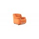 Кресло Честер оранжевый в ткани реклайнер