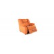 Кресло Честер оранжевый в ткани реклайнер