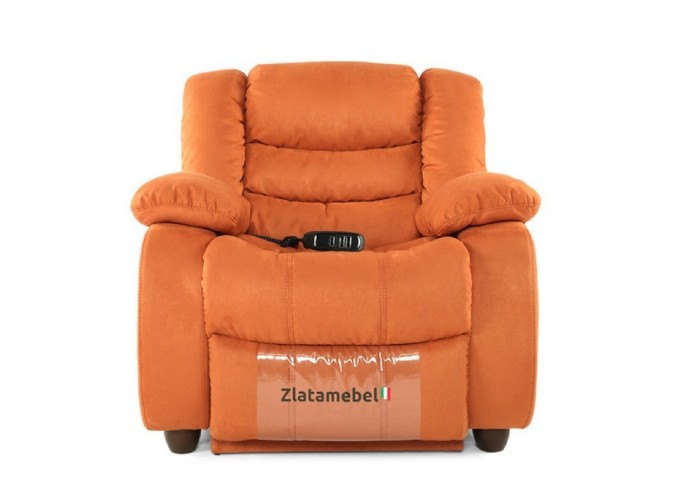  Кресло Честер оранжевый в ткани реклайнер  1 — купить в PORTES.UA