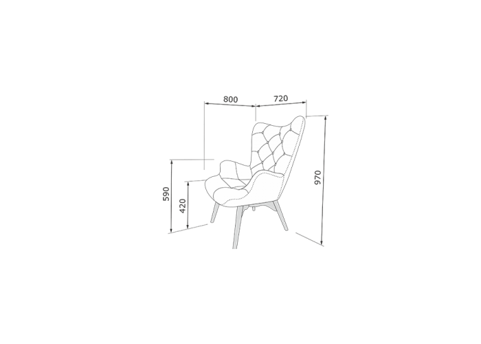  Кресло Джулио (ткань)  9 — купить в PORTES.UA