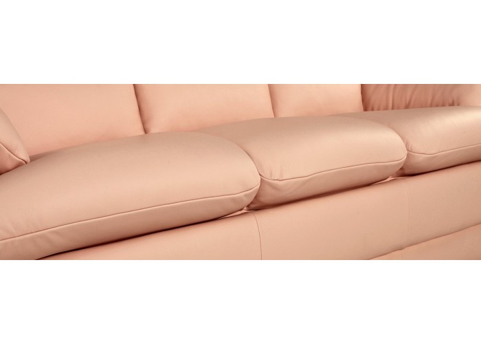 Прямой диван Бавария раскладной трехместный в коже  4 — купить в PORTES.UA