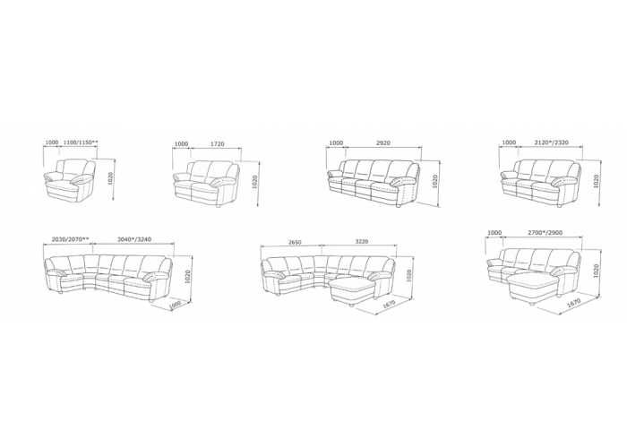  Прямий диван Баварія розкладний тримісний у шкірі  10 — замовити в PORTES.UA
