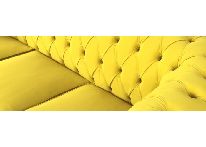  Трехместная софа Честрерфилд-3 (Ткань, желтый)  6 — купить в PORTES.UA
