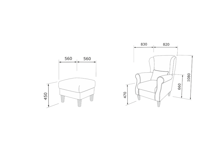  Кресло Генрих  (ткань)  8 — купить в PORTES.UA