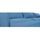 Кутовий диван Маттео, тканина, синій