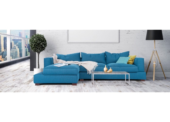  Угловой диван Маттео, ткань, синий  7 — купить в PORTES.UA