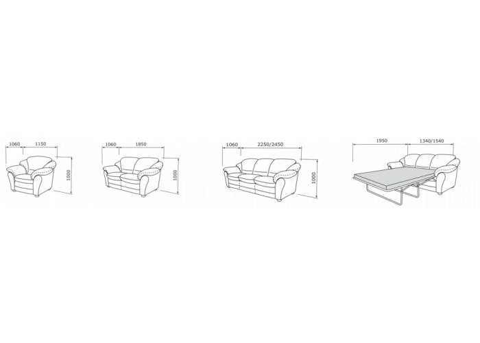  Прямий диван Мілан  6 — замовити в PORTES.UA