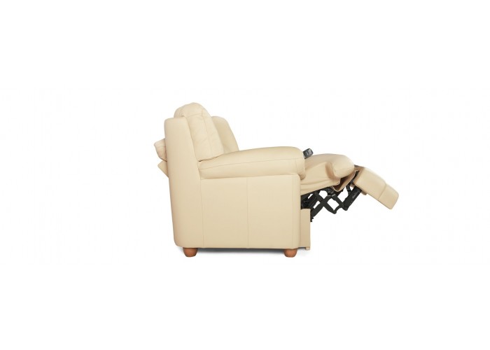  Кресло Бавария цвета айвори в коже с реклайнером  6 — купить в PORTES.UA