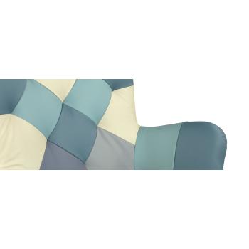 Кресло Бруно пэчворк (кожа)