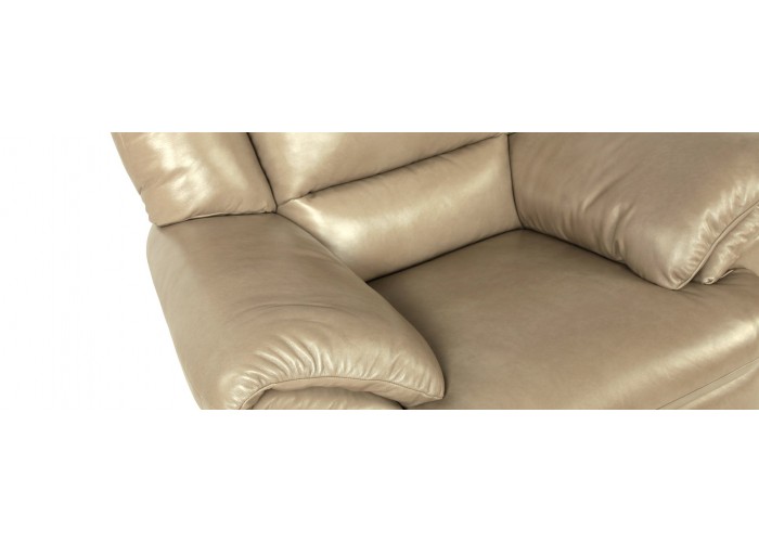  Кресло Бавария коричневое в коже с реклайнером  3 — купить в PORTES.UA