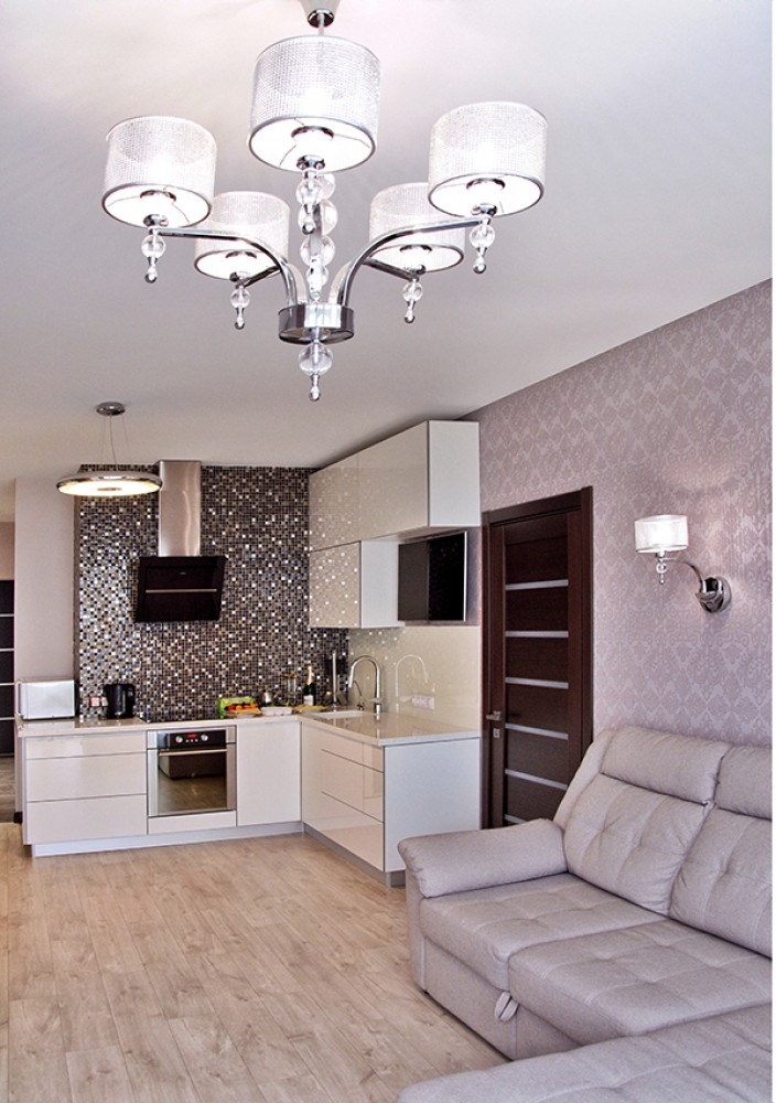 Кухня в дизайн-проекті 2-кімнатної квартири в сучасному стилі, 71м.кв - дизайнер Катерина Кузьмук