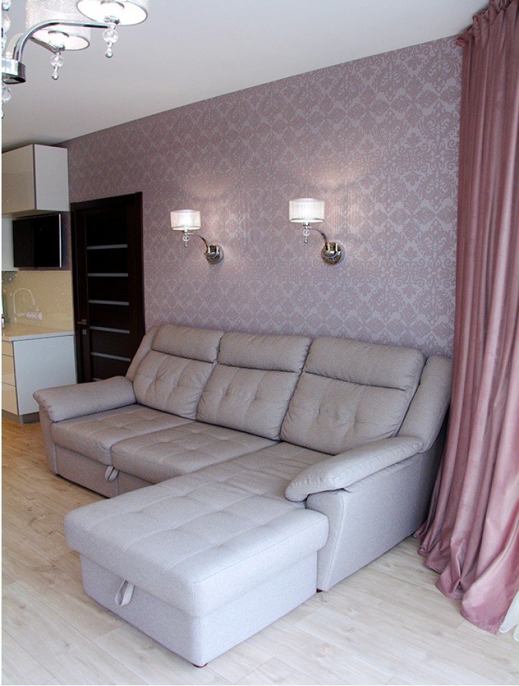 Вітальня в дизайн-проекті 2-кімнатної квартири в сучасному стилі, 71м.кв - дизайнер Катерина Кузьмук
