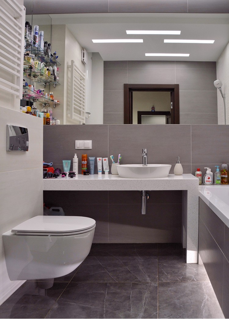 Фото: Ванна – Дизайн-проект 2-кімнатної квартири у сучасному стилі, 71 м.кв – 1145