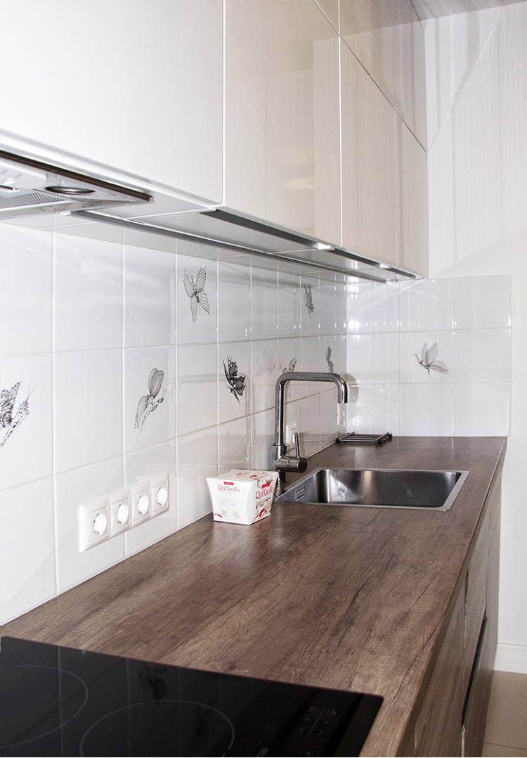 Фото интерьера: Кухня, рабочая зона – Квартира в скандинавском стиле площадью 113 м – 1538