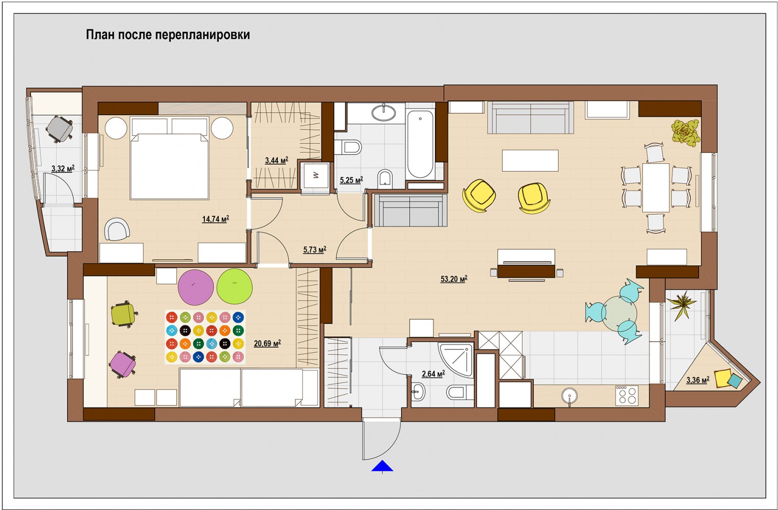 Line Design Studio: квартира в азиатском стиле в Калининграде