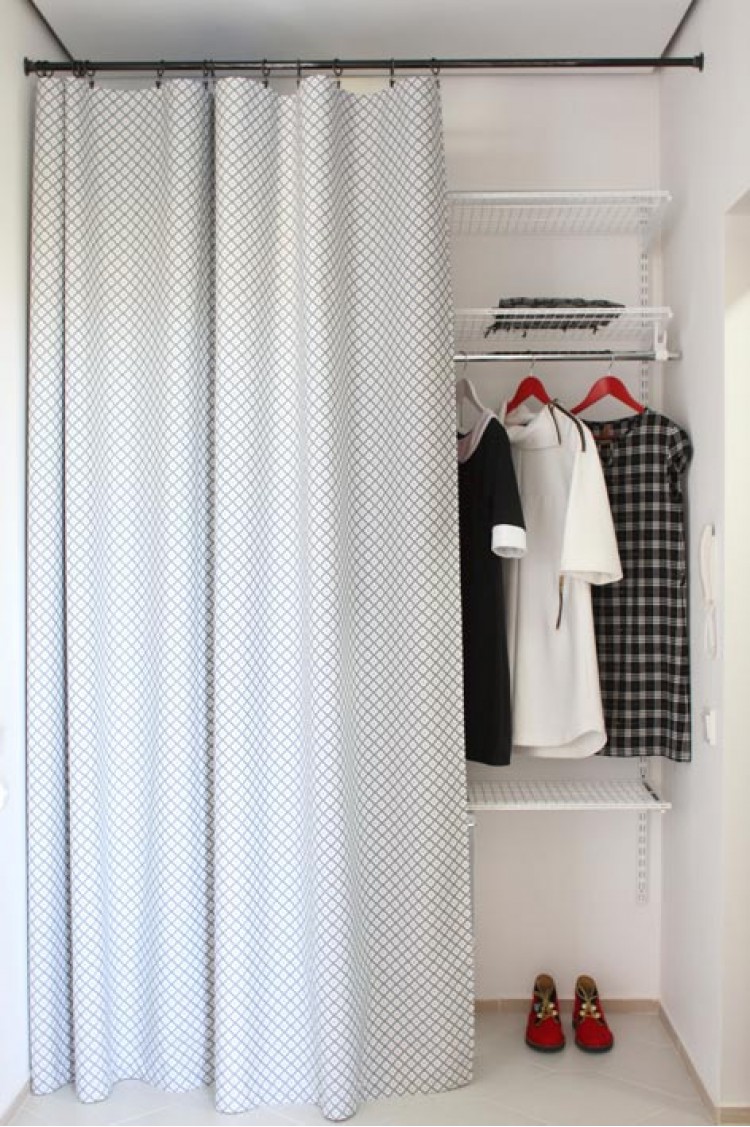 Зона зберігання у передпокої — Дизайн 2-кімнатної квартири Soft Scandinavian Loft, 40 м.кв — дизайнер Іра Сазонова