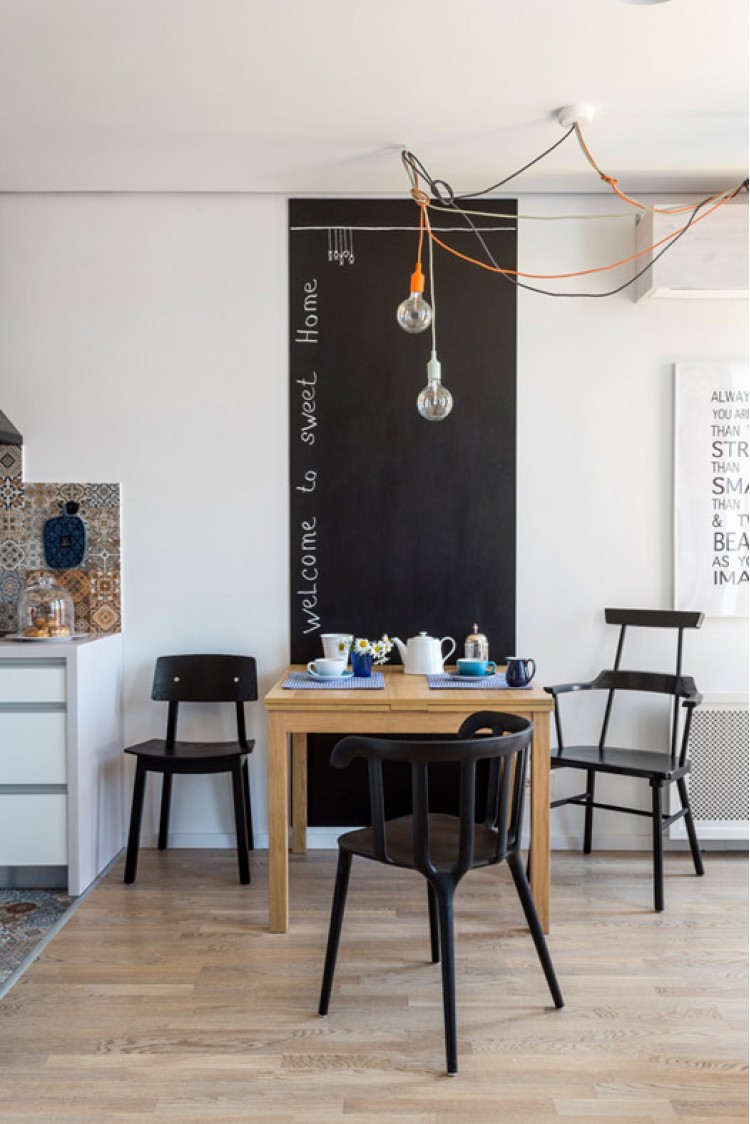 Кухня - Дизайн 1-кімнатної квартири Studio Open Space, ЖК Комфорт Таун, 40 м.кв - дизайнер Сазонова Іра