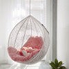 Підвісне крісло у вітальні — Дизайн-проект 2-кімнатної квартири "Дівоча Нора", ЖК Комфорт Таун, 43 м.кв — дизайнер Сазонова Іра