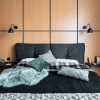 Спальня в дизайн-проекті квартири в ЖК Комфорт Таун, 41 м.кв.