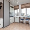 Кухня в дизайн-проекте  смарт- квартиры ЖК PARKLAND, 43 м.кв., — дизайнер Ирина Сазонова