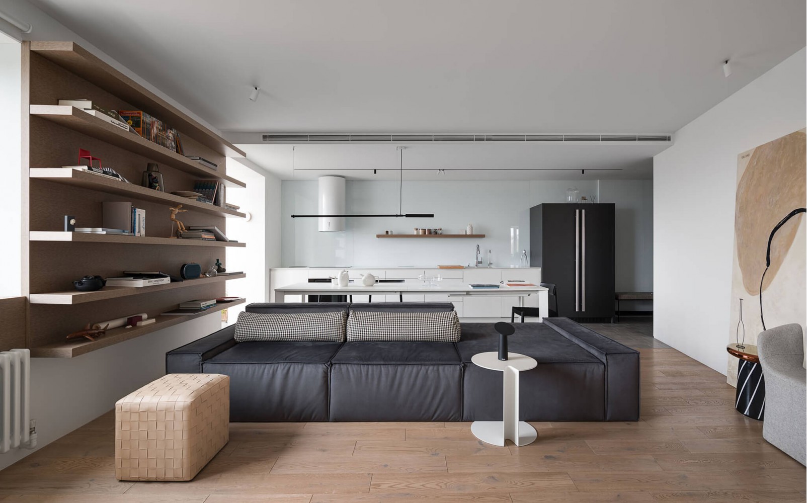 Гостиная — Дизайн-проект 3-комнатной квартиры White Freedom, 93м.кв — студия дизайна Azovskiy + Pahomova
