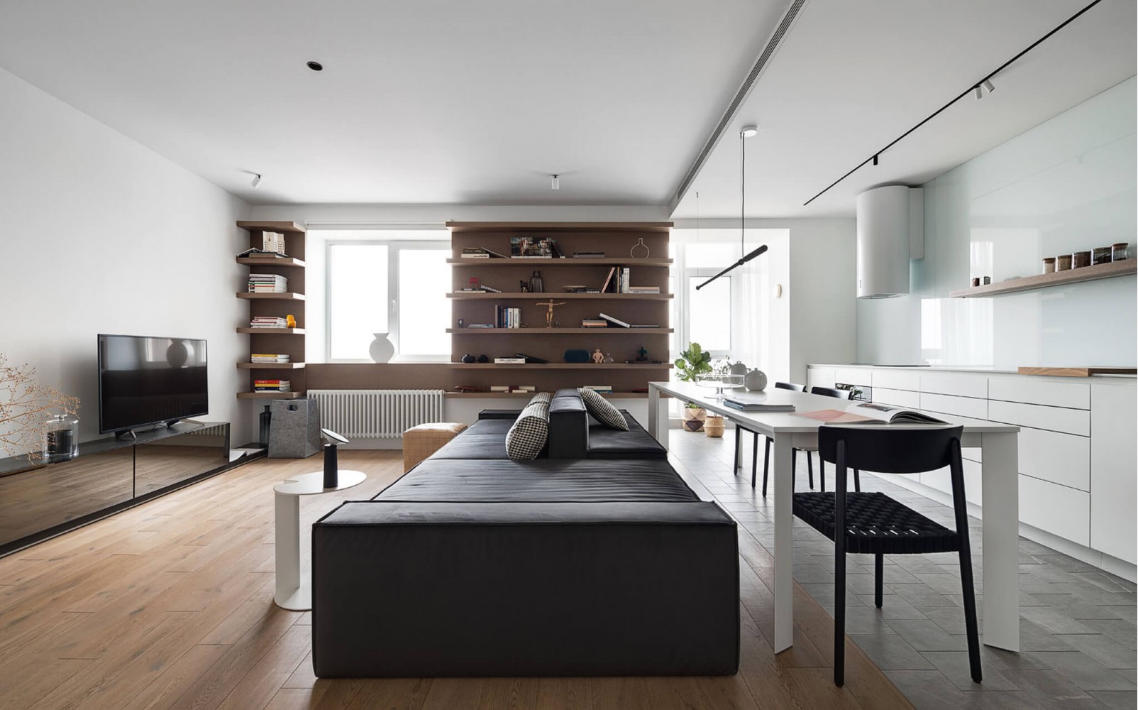 Вітальня — Дизайн-проект 3-кімнатної квартири White Freedom, 93м.кв — студія дизайну Azovskiy + Pahomova