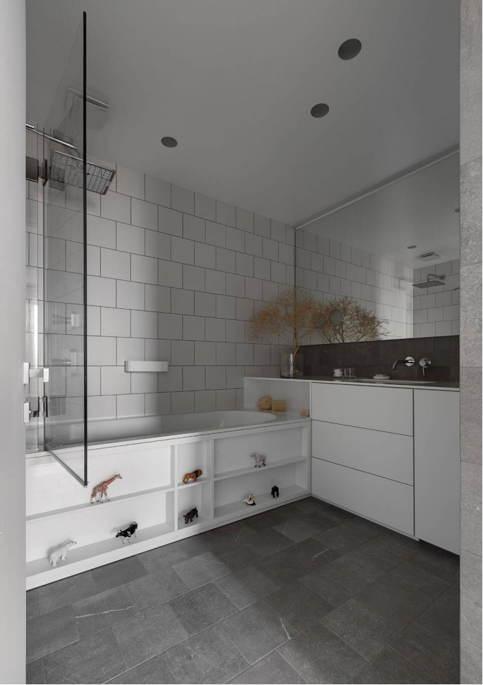 Фото: Ванная – Дизайн-проект 3-комнатной квартиры White Freedom, 93м.кв – 1740