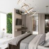 Хозяйская спальня в дизайн-проекте квартиры  ЖК Заречный 120 м. кв.— студия дизайна KEY Design