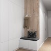 Прихожая в дизайн-проекте 2- комнатной квартиры  ЖК Заречный, 50м.кв. — студия дизайна KEY Design