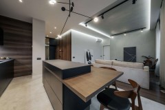 Кухня-вітальня в дизайн-проекті квартири в КД GOGOL 47, 82 м.кв. - студія дизайну TABOORET
