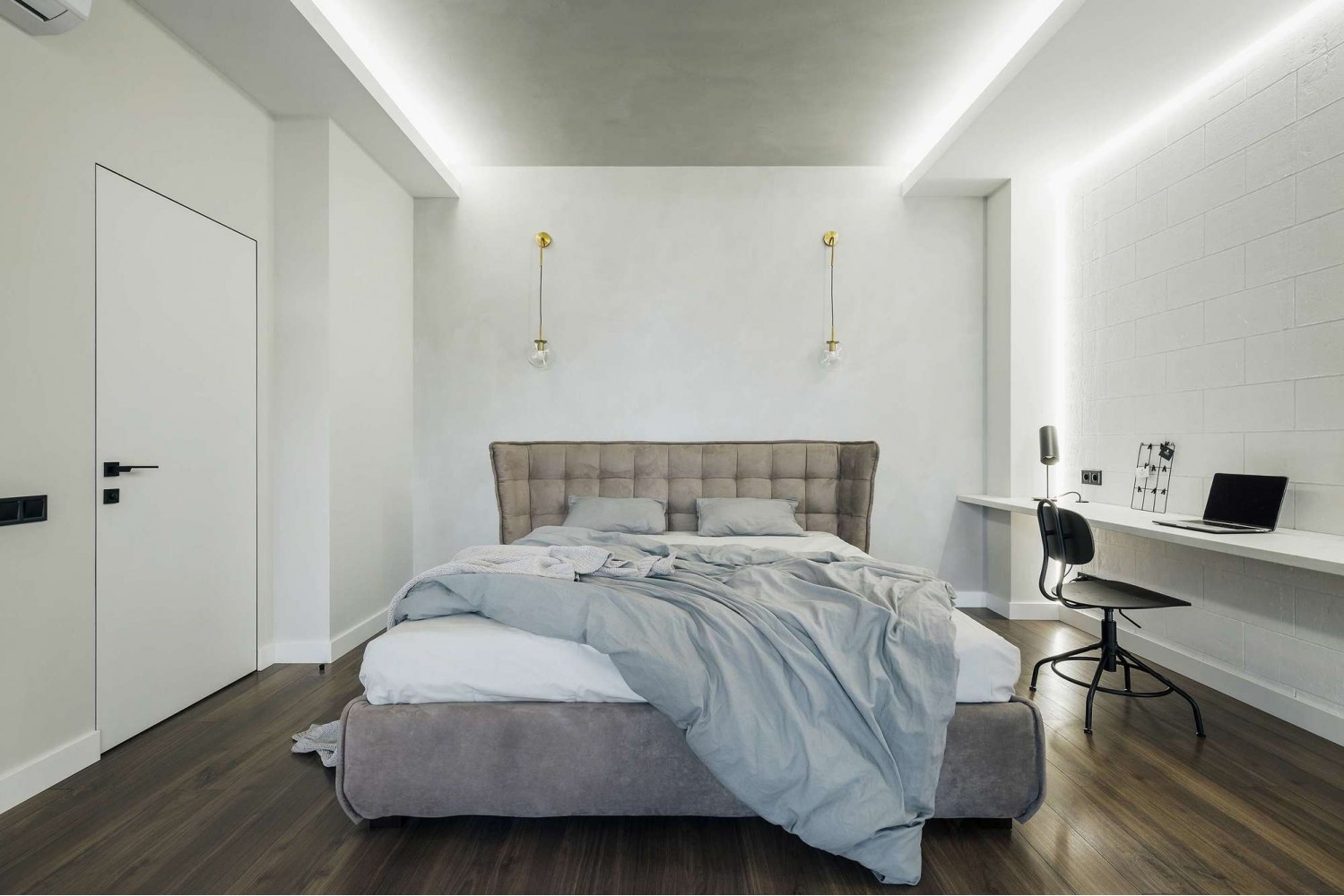 Спальня в дизайн-проекте квартиры в КД GOGOL 47, 82 м.кв. — студия дизайна TABOORET