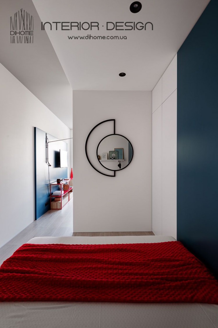 Дизайн спальни-гостиной – 2153
