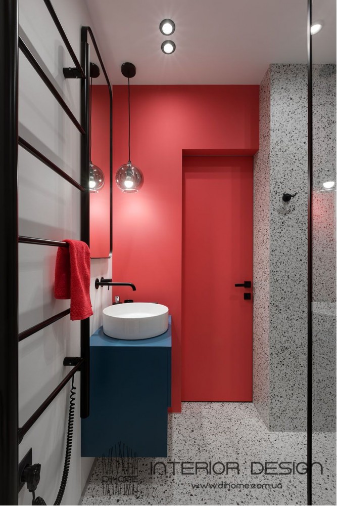 Фото дизайну: Дизайн сумісної ванни – BRIGHT MOOD – інтер'єр однокімнатної квартири 47 м2 – 2157