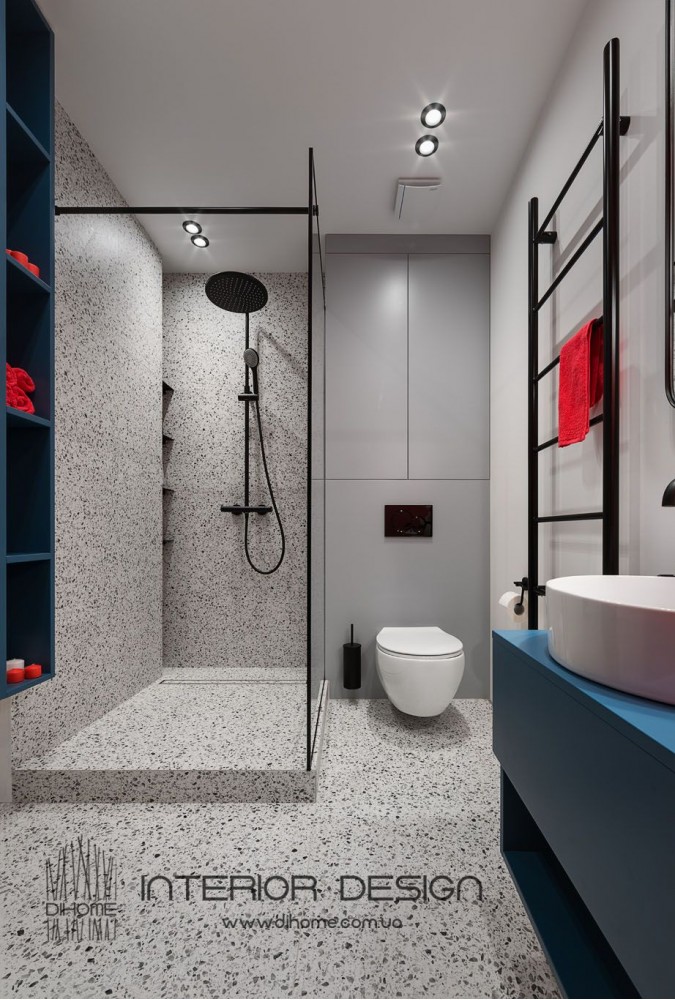Фотография: Дизайн ванной с душевой – BRIGHT MOOD – интерьер однокомнатной квартиры 47 м2 – 2160